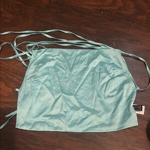Forever 21 Sky Blue Satin Top